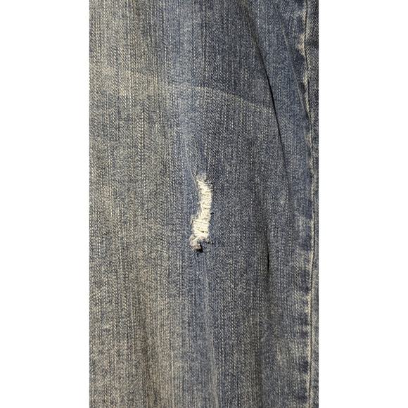 Ellos High Rise Distressed raw Edge Straight Jean Womens Size 18 - Picture 7 of 8